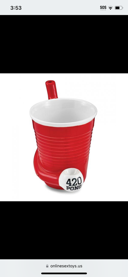 420 Pong Mug Pipe