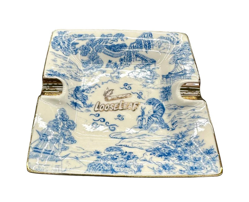 Loose Leaf Porcelain Rolling Tray