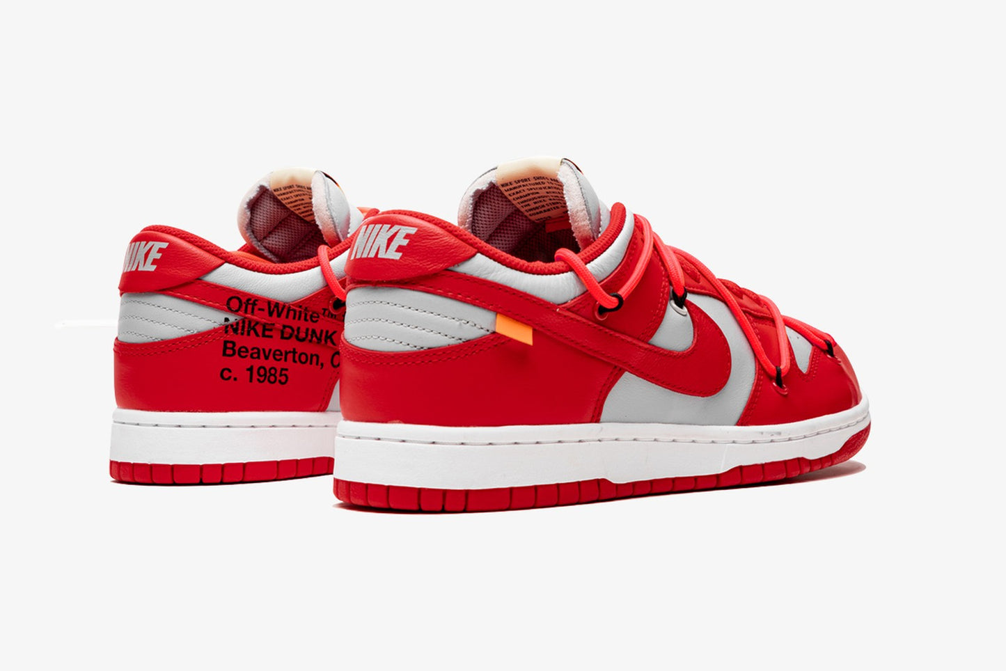 Nike x Offwhite Dunk Low University Red (Sz 7.5M)